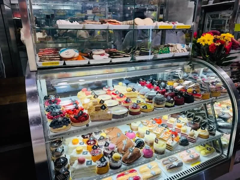 Belmo Café pastry display case